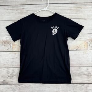 Deus Ex Machina Canggu Short Sleeve T-Shirt Youth Boys 12 Black